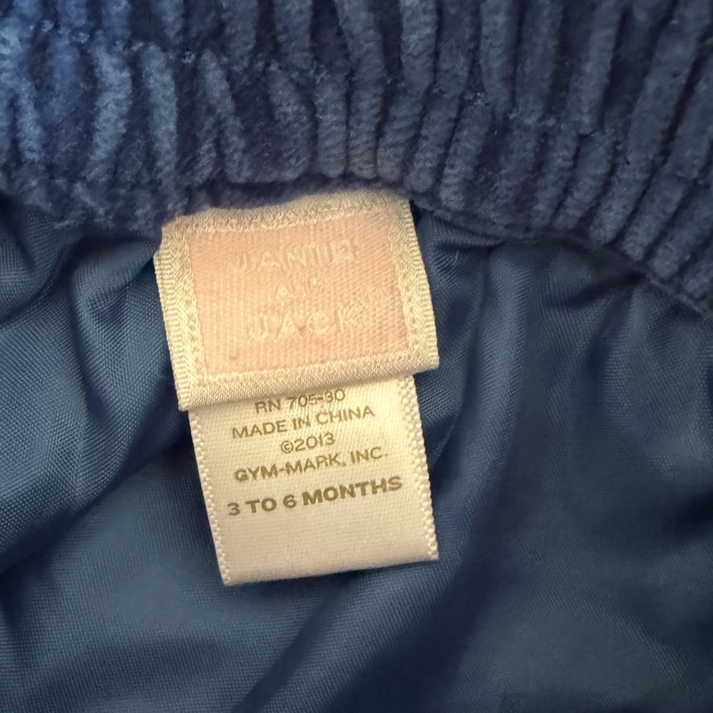 Blue Velvet Janie and Jack Skirt Baby Blue Floral Embroidery 3-6 Mo Hanukkah - Picture 2 of 13